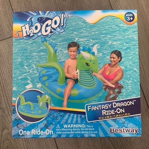 Fantasy dragon ride on 53 inch x 56 in. Perfect for the pool. - Picture 2 of 2